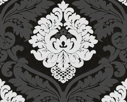 Living Walls Black &amp; White 5543-14 - Zwart Behang