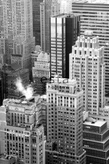 Esta Photowall XL 157707 Sky scrapers - Zwart Wit - Grijs Behang