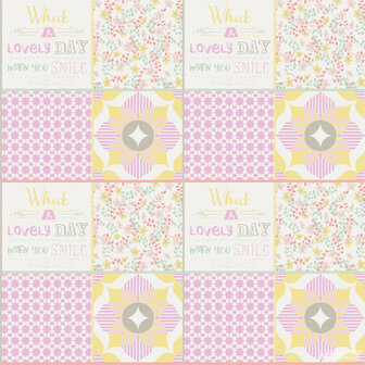 Cozz Smile behang 61171-14 Patchwork Behang
