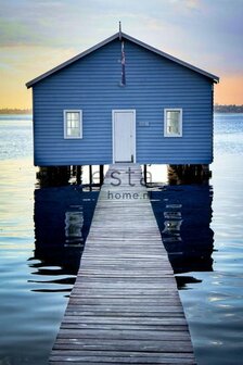 boathouse mural 158611 - Blauw Behang