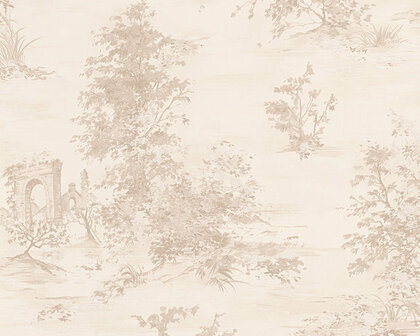 AS Creation Romantica 30429-1 - Beige / Roze Behang