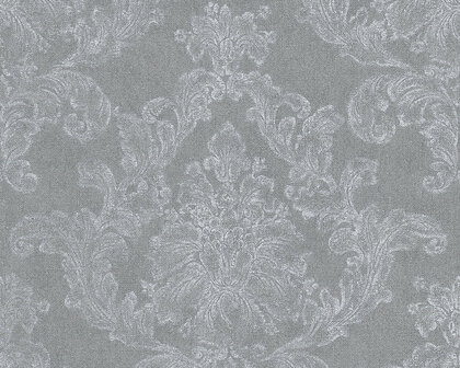 AS Creation Elegance 3 30518-4 - Grijs / Wit Behang