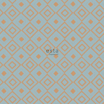 Esta #FAB krijtverf 128830 - Oranje - Blauw Behang