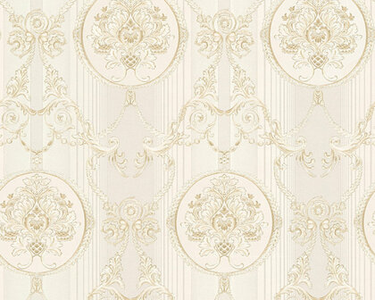 AS Creation Hermitage 10 - 330832/33083-2 - Creme / Beige Behang