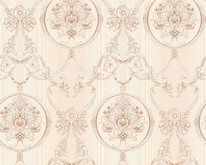 AS Creation Hermitage 10 - 330835/33083-5 - Roze / Bruin Behang