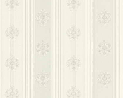 AS Creation Hermitage 10 - 330843/33084-3 - Grijs / Wit Behang