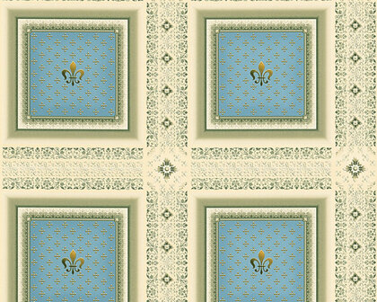 AS Creation Hermitage 10 - 335412/33541-2 - Beige / Blauw Behang