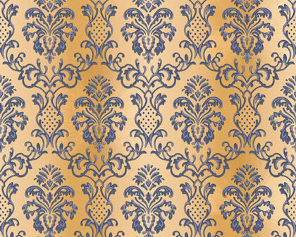 AS Creation Hermitage 10 - 335454/33545-4 - Blauw / goud Behang