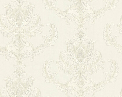 AS Creation Hermitage 10 - 335461/33546-1 - Grijs / Creme Behang