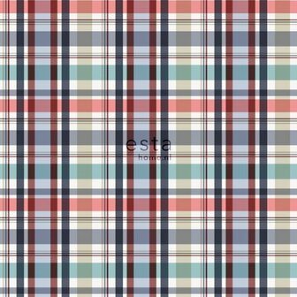 Esta College 138818 - Rood - Groen - Blauw Behang
