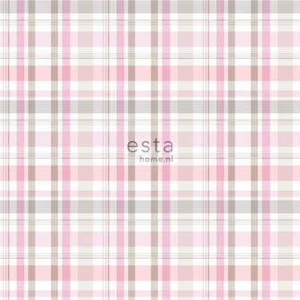 Esta College 138824 - Roze Behang