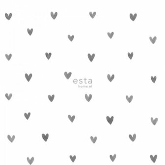 Esta Little Bandits 138914 - Zwart Wit Behang