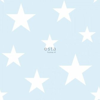 Esta Little Bandits 138932 - Blauw Behang