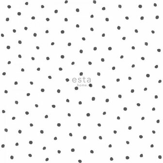 Esta Little Bandits 138934 - Zwart Wit Behang