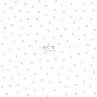 Esta Little Bandits 138935 - Wit - Grijs Behang