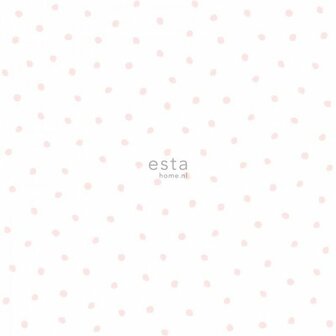 Esta Little Bandits 138936 - Wit - Roze Behang