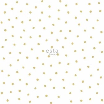 Esta Little Bandits 138937 - Wit - Goud Behang