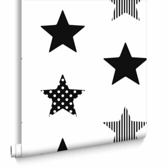 Kids @ Home 5 superstar black 100110 Behang