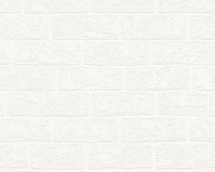 AS Creation Wood&amp;#x008b;n Stone 2 35981-1 Steenstructuur behang - wit off white Behang