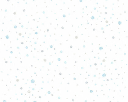 AS Creation Little Stars 35855-2 - Wit / Blauw Behang