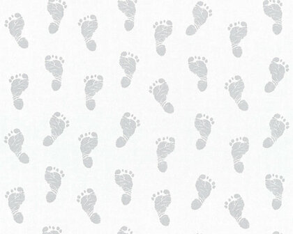 AS Creation Little Stars 35863-1 - Grijs / Wit Behang