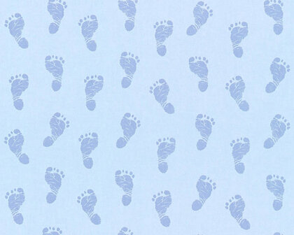 AS Creation Little Stars 35863-2 - Blauw / Metallic Behang