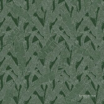 Riviera Maison Tropical Leaf 30608 - Groen Behang