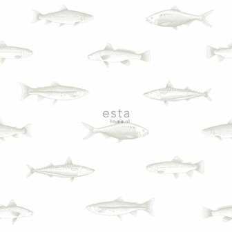 Esta Regatta Crew - Surf Edition 138966 - Zilver - Wit Behang