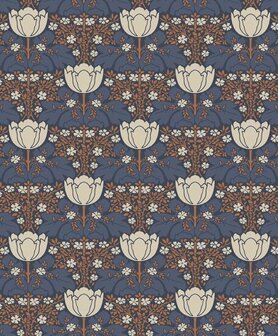 Casadeco Belle Epoque BEEP82236401 - Blauw Behang