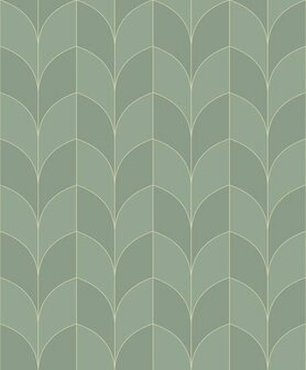 Casadeco Belle Epoque BEEP82257414 - Groen Behang
