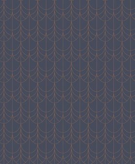 Casadeco Belle Epoque BEEP82266438 - Blauw Behang