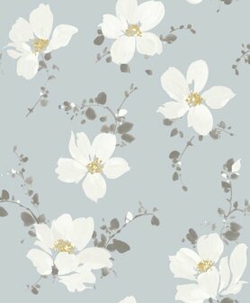 Casadeco Florescence FLRE82326116 - Blauw Behang