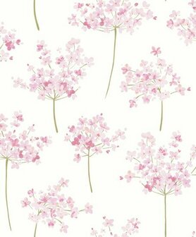 Casadeco Florescence FLRE82334303 - Roze / Grijs Behang