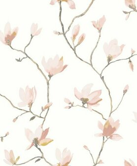 Casadeco Florescence FLRE82364212 - Roze / Wit Behang