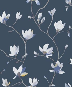 Casadeco Florescence FLRE82366511 - Blauw Behang