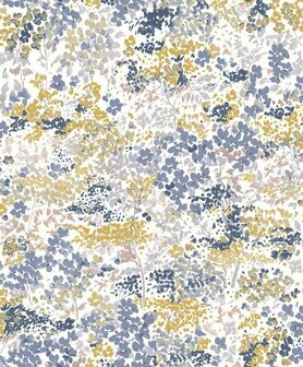 Casadeco Florescence FLRE82376404 - Blauw / Wit Behang