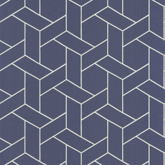 Casadeco Helsinki HELS82036319 - Blauw Behang