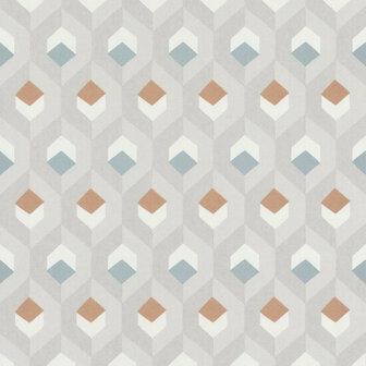 Casadeco Helsinki HELS82051120 - Beige / Blauw Behang