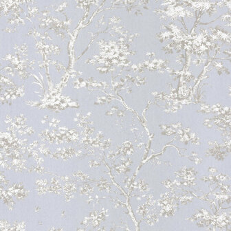 Casadeco Fontainebleau FONT81526106 - Beige / Blauw Behang