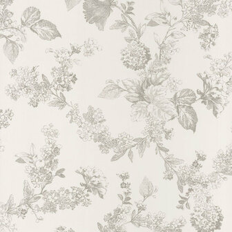 Casadeco Fontainebleau FONT81561203 - Beige / Wit Behang
