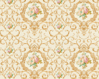 AS Creation Chateau 5 34391-5 - Goud / Geel Behang