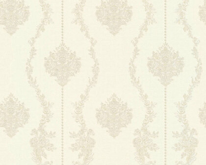 AS Creation Chateau 5 34493-3 - Zilver / Grijs Behang