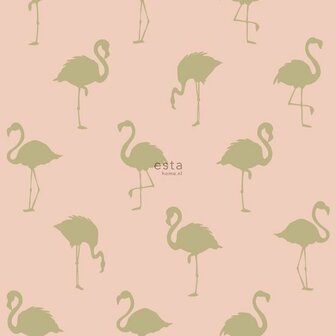 Esta Home Jungle Fever 138994 - Roze Behang