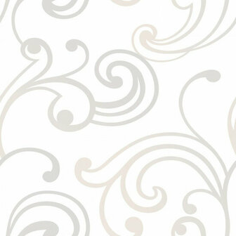 Casadeco So White 3 SOWH67810010 - Wit Behang