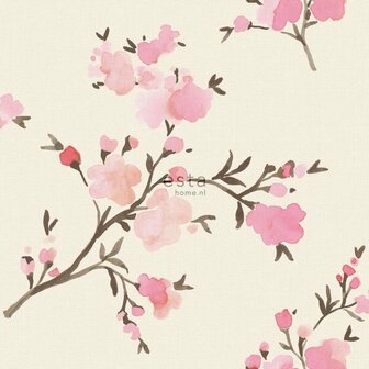 Esta Blush 148716 - Roze - Beige Behang