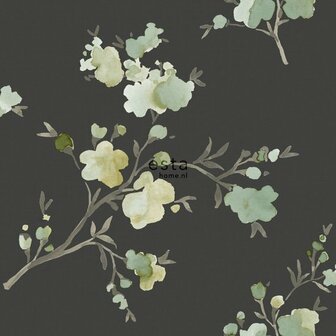 Esta Blush 148719 - Zwart Behang