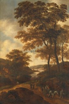 Esta Blush 158883 - Oranje Behang
