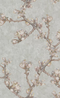 BN Van Gogh 220012 - Grijs Behang