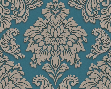 AS Creation Metropolitan Stories | 36898-5 - Blauw / Zilver Behang