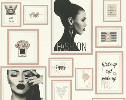 AS Creation Metropolitan Stories | 36918-3 - Roze / Zwart Behang